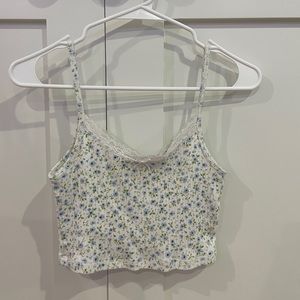 brandy melville floral tank